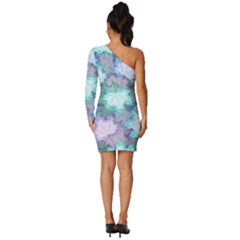 Long Sleeve One Shoulder Mini Dress 