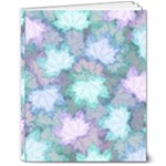 Leaves Glitter Background Winter 8  x 10  Softcover Notebook