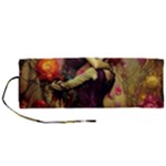 Fantasy Floral Couple Dancing Roll Up Canvas Pencil Holder (M)