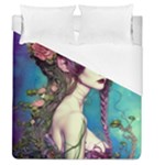 Beautiful Fantasy Fairy With Purple  Hair Duvet Cover (Queen Size)