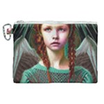 Pretty Redhead  Fairy Angel In Knit Outfit Canvas Cosmetic Bag (XL)