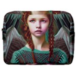 Pretty Redhead  Fairy Angel In Knit Outfit Make Up Pouch (Large)