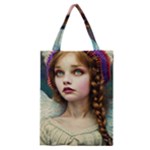 Pretty Fairy Angel In Knit Outfit And Beanie Classic Tote Bag