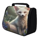 Gorgeous White Fennec Fox Among Flowers 4 Full Print Travel Pouch (Small)