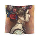 Elegant Victorian Woman 11 Square Tapestry (Small)