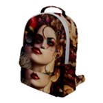 Elegant Victorian Woman 6 Flap Pocket Backpack (Large)
