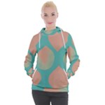 Mid Century Geometric Shapes Pattern 8 Women s Hooded Pullover