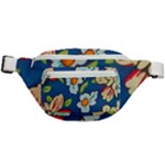 Mid Century Retro Floral 1970s 1960s Pattern 32 Fanny Pack