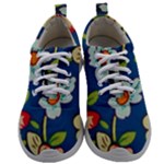 Mid Century Retro Floral 1970s 1960s Pattern 32 Mens Athletic Shoes