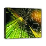Machine Technology Circuit Electronic Computer Technics Detail Psychedelic Abstract Pattern Canvas 10  x 8  (Stretched)