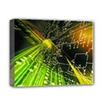 Machine Technology Circuit Electronic Computer Technics Detail Psychedelic Abstract Pattern Deluxe Canvas 14  x 11  (Stretched)