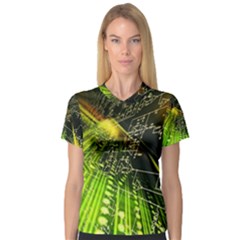 V-Neck Sport Mesh T-Shirt 