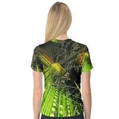 V-Neck Sport Mesh T-Shirt 