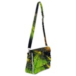 Machine Technology Circuit Electronic Computer Technics Detail Psychedelic Abstract Pattern Shoulder Bag with Back Zipper