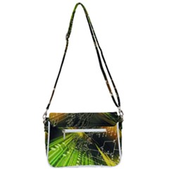 Shoulder Bag with Back Zipper 