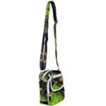 Machine Technology Circuit Electronic Computer Technics Detail Psychedelic Abstract Pattern Shoulder Strap Belt Bag