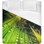 Machine Technology Circuit Electronic Computer Technics Detail Psychedelic Abstract Pattern Duvet Cover (King Size)