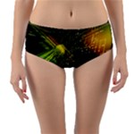 Machine Technology Circuit Electronic Computer Technics Detail Psychedelic Abstract Pattern Reversible Mid-Waist Bikini Bottoms