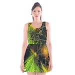 Machine Technology Circuit Electronic Computer Technics Detail Psychedelic Abstract Pattern Scoop Neck Skater Dress