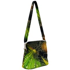 Zipper Messenger Bag 