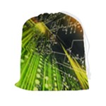 Machine Technology Circuit Electronic Computer Technics Detail Psychedelic Abstract Pattern Drawstring Pouch (2XL)