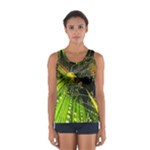 Machine Technology Circuit Electronic Computer Technics Detail Psychedelic Abstract Pattern Sport Tank Top 