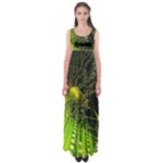 Machine Technology Circuit Electronic Computer Technics Detail Psychedelic Abstract Pattern Empire Waist Maxi Dress