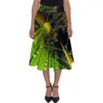 Machine Technology Circuit Electronic Computer Technics Detail Psychedelic Abstract Pattern Perfect Length Midi Skirt