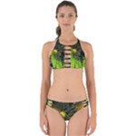 Machine Technology Circuit Electronic Computer Technics Detail Psychedelic Abstract Pattern Perfectly Cut Out Bikini Set