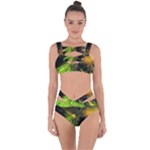 Machine Technology Circuit Electronic Computer Technics Detail Psychedelic Abstract Pattern Bandaged Up Bikini Set 