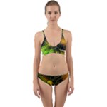 Machine Technology Circuit Electronic Computer Technics Detail Psychedelic Abstract Pattern Wrap Around Bikini Set