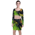 Machine Technology Circuit Electronic Computer Technics Detail Psychedelic Abstract Pattern Top and Skirt Sets