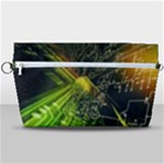 Machine Technology Circuit Electronic Computer Technics Detail Psychedelic Abstract Pattern Handbag Organizer