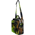 Machine Technology Circuit Electronic Computer Technics Detail Psychedelic Abstract Pattern Crossbody Day Bag