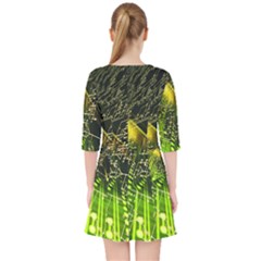 Quarter Sleeve Pocket Dress 