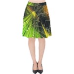 Machine Technology Circuit Electronic Computer Technics Detail Psychedelic Abstract Pattern Velvet High Waist Skirt