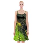 Machine Technology Circuit Electronic Computer Technics Detail Psychedelic Abstract Pattern Spaghetti Strap Velvet Dress