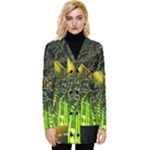 Machine Technology Circuit Electronic Computer Technics Detail Psychedelic Abstract Pattern Button Up Hooded Coat 