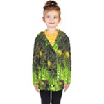 Machine Technology Circuit Electronic Computer Technics Detail Psychedelic Abstract Pattern Kids  Double Breasted Button Coat