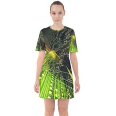 Sixties Short Sleeve Mini Dress 