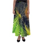 Machine Technology Circuit Electronic Computer Technics Detail Psychedelic Abstract Pattern Flared Maxi Skirt