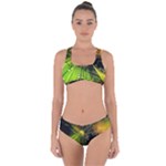 Machine Technology Circuit Electronic Computer Technics Detail Psychedelic Abstract Pattern Criss Cross Bikini Set
