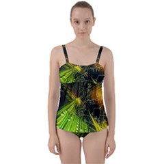 Twist Front Tankini Set 