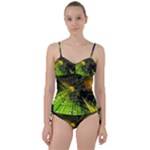 Machine Technology Circuit Electronic Computer Technics Detail Psychedelic Abstract Pattern Sweetheart Tankini Set