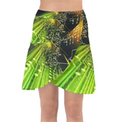 Wrap Front Skirt 