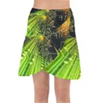 Machine Technology Circuit Electronic Computer Technics Detail Psychedelic Abstract Pattern Wrap Front Skirt
