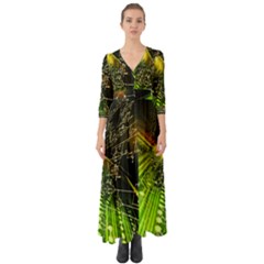 Button Up Boho Maxi Dress 