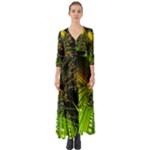 Machine Technology Circuit Electronic Computer Technics Detail Psychedelic Abstract Pattern Button Up Boho Maxi Dress