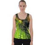 Machine Technology Circuit Electronic Computer Technics Detail Psychedelic Abstract Pattern Velvet Tank Top