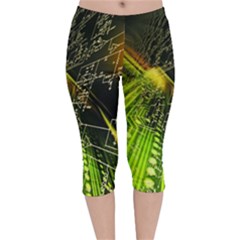 Velvet Capri Leggings  